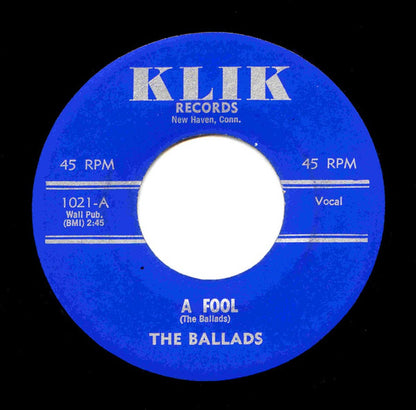 The Ballads (2) : A Fool / That's My Baby (7", Single)