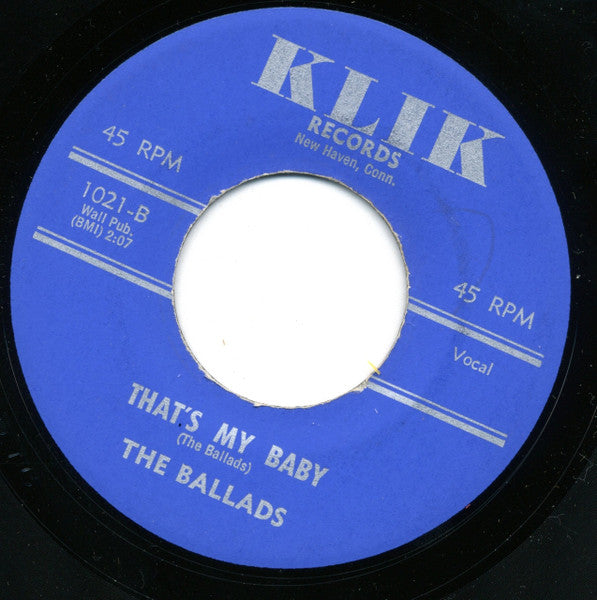 The Ballads (2) : A Fool / That's My Baby (7", Single)