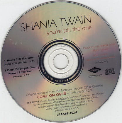 Shania Twain : You're Still The One (CD, Single)
