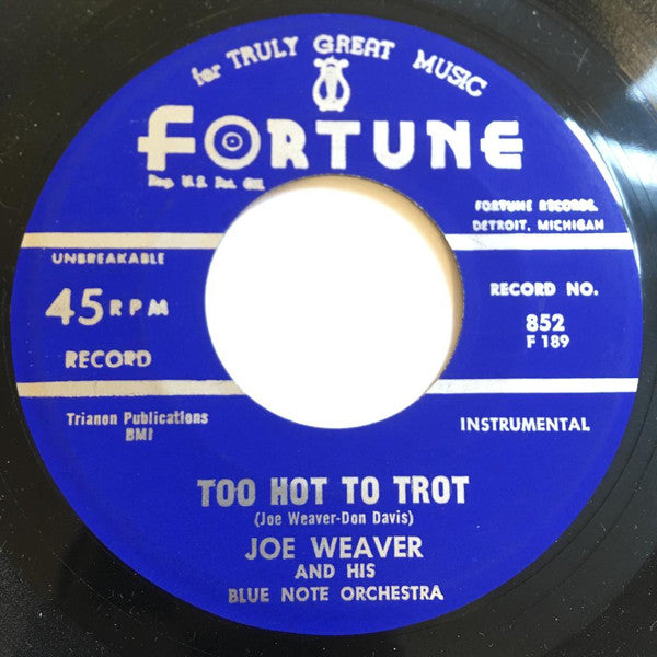 Joe Weaver & His Blue Notes : All I Do Is Cry  (7")