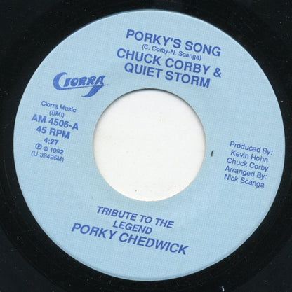Chuck Corby And Quiet Storm : Porky's Song (7")