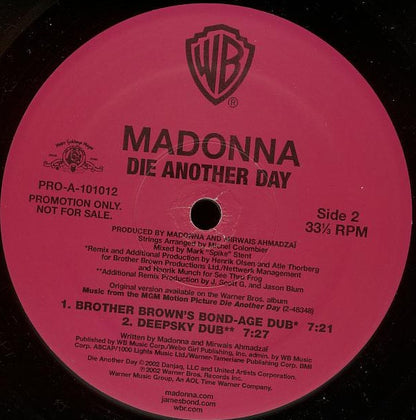 Madonna : Die Another Day (The Mixes Part 2) (12", Promo)