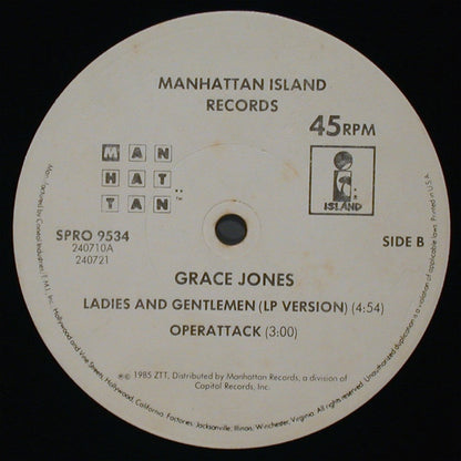 Grace Jones : Slave To The Rhythm (12", Promo)