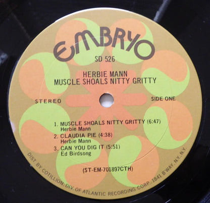 Herbie Mann : Muscle Shoals Nitty Gritty (LP, Album, CTH)