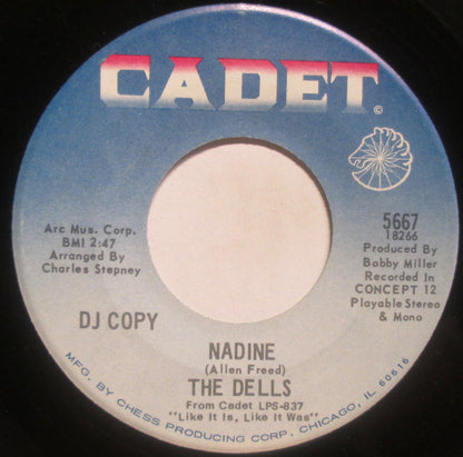 The Dells : Open Up My Heart / Nadine (7", Promo)