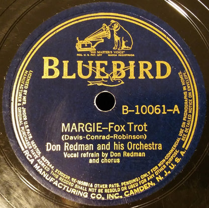 Don Redman And His Orchestra : Margie / Down Home Rag (Shellac, 10")