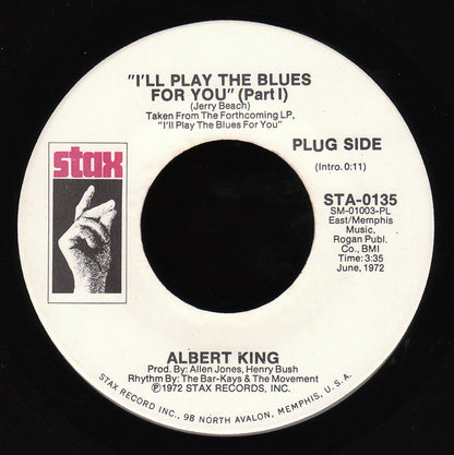 Albert King : I'll Play The Blues For You (7", Single, Promo)