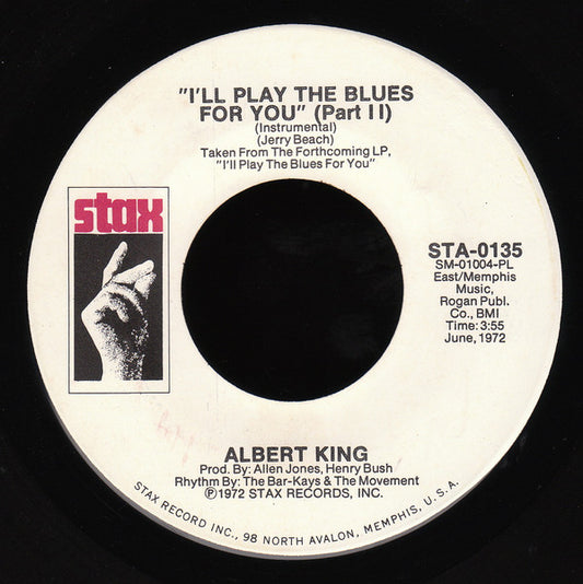 Albert King : I'll Play The Blues For You (7", Single, Promo)