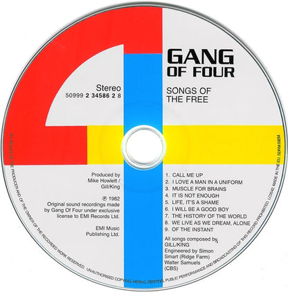 Gang Of Four : Songs Of The Free (CD, Album, RE)