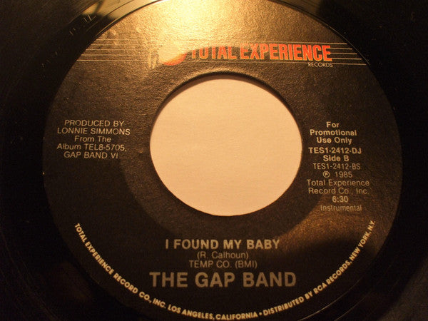 The Gap Band : I Found My Baby (7", Single, Promo, Styrene)