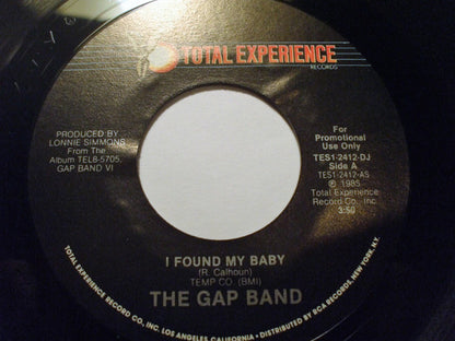 The Gap Band : I Found My Baby (7", Single, Promo, Styrene)