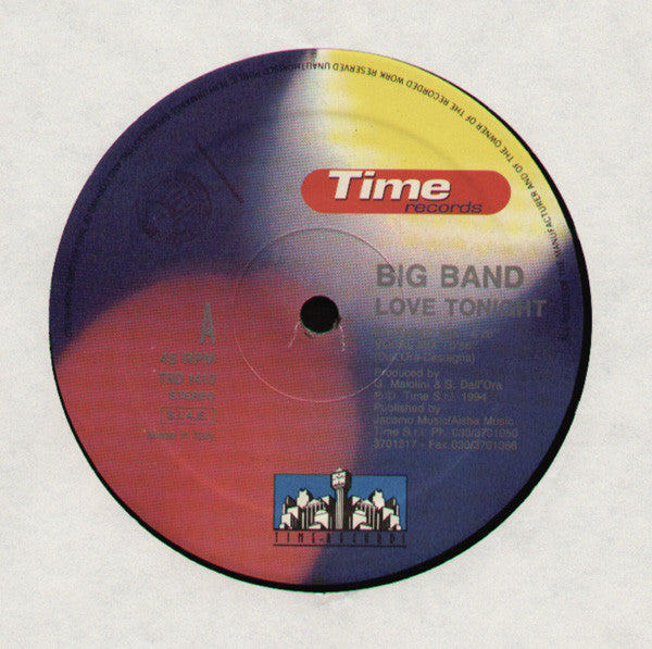 Big Band : Love Tonight (12")