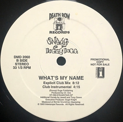Snoop Dogg : What's My Name? (12", Promo)