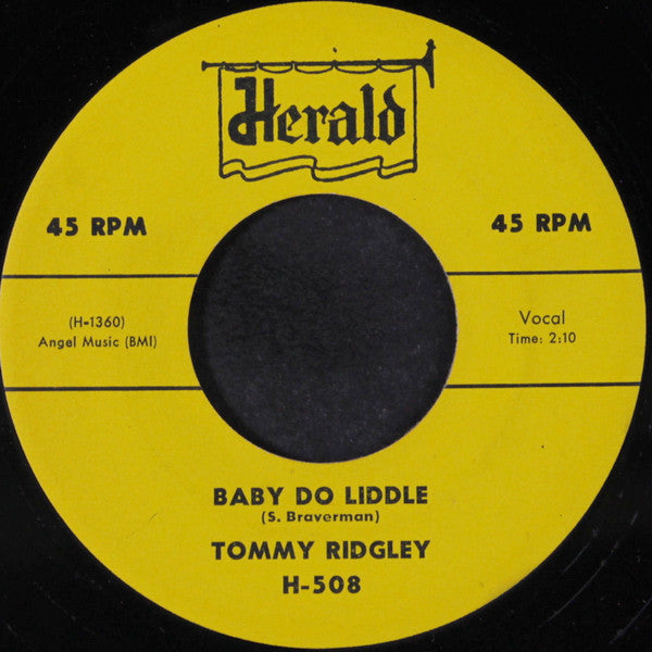 Tommy Ridgley : Baby Do Liddle / Just A Memory (7", Single)