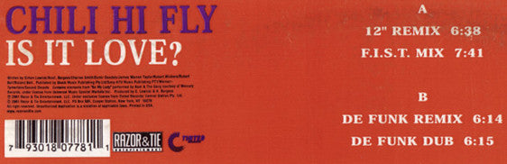 Chili Hi Fly : Is It Love? (12")