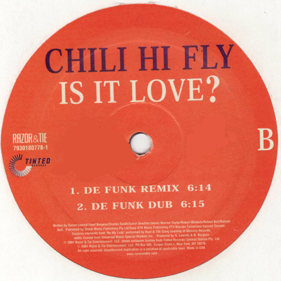 Chili Hi Fly : Is It Love? (12")