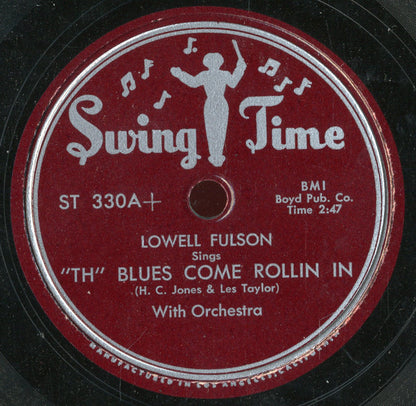 Lowell Fulson : I Love My Baby / "Th" Blues Come Rollin In (Shellac, 10")