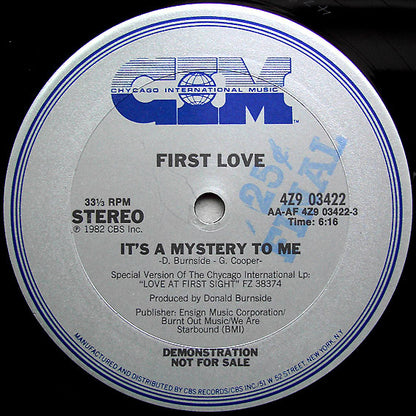 First Love : It's A Mystery To Me (12", Promo)