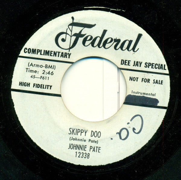 Johnny Pate : Cannon Ball Rock (7", Promo)