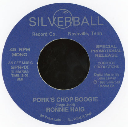 Ronnie Haig : Pork’s Chop Boogie (7", Promo, Whi)