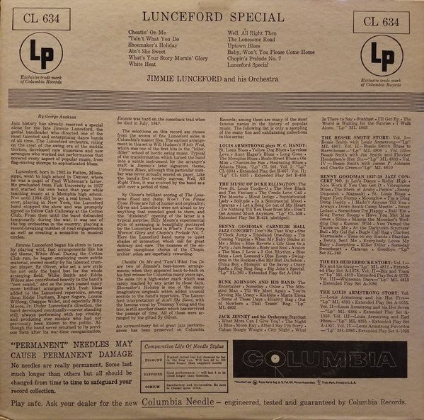 Jimmie Lunceford And His Orchestra : Lunceford Special (LP, Album)