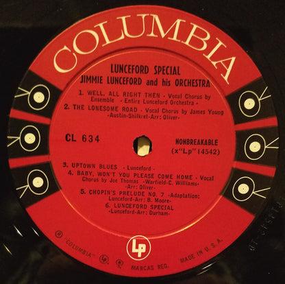 Jimmie Lunceford And His Orchestra : Lunceford Special (LP, Album)
