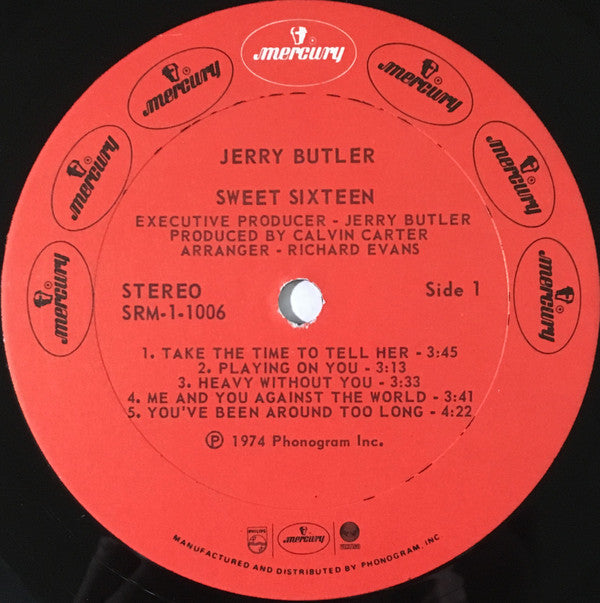 Jerry Butler : Sweet Sixteen (LP, Album)