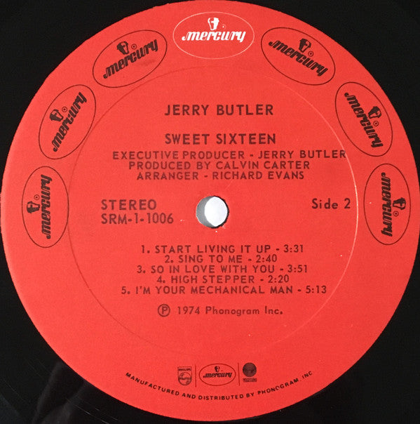 Jerry Butler : Sweet Sixteen (LP, Album)