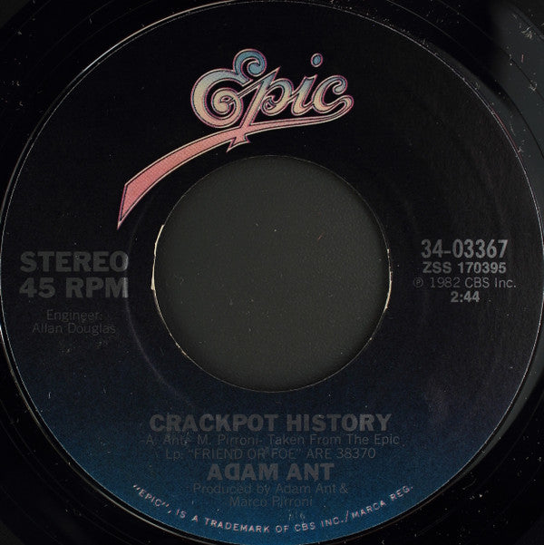Adam Ant : Goody Two Shoes (7", Single, Styrene, Pit)