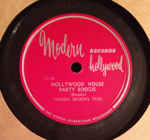 Hadda Brooks Trio : Hollywood House Party Boogie / Honey, Honey, Honey (Shellac, 10")