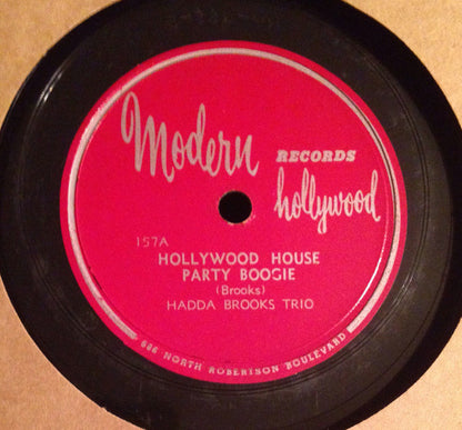 Hadda Brooks Trio : Hollywood House Party Boogie / Honey, Honey, Honey (Shellac, 10")