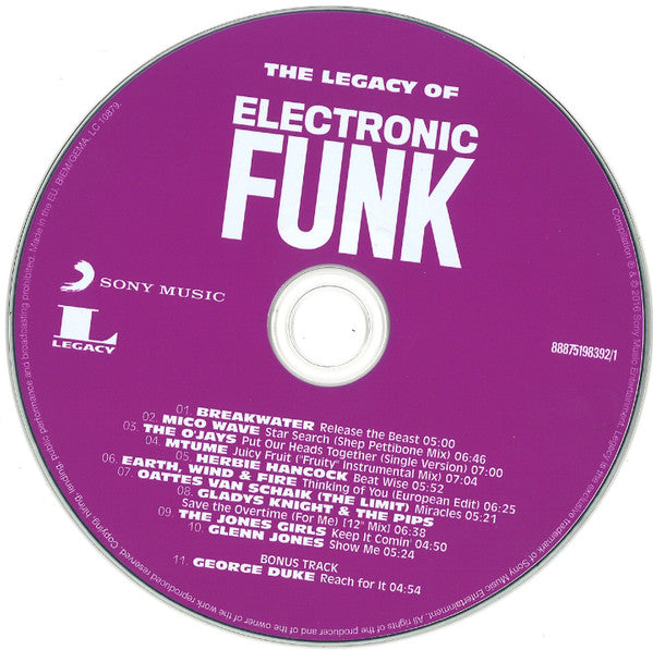 Various : The Legacy Of Electronic Funk (3xCD, Comp)