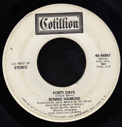 Ronnie Hawkins : Bitter Green (7", Single, Promo, SP-)