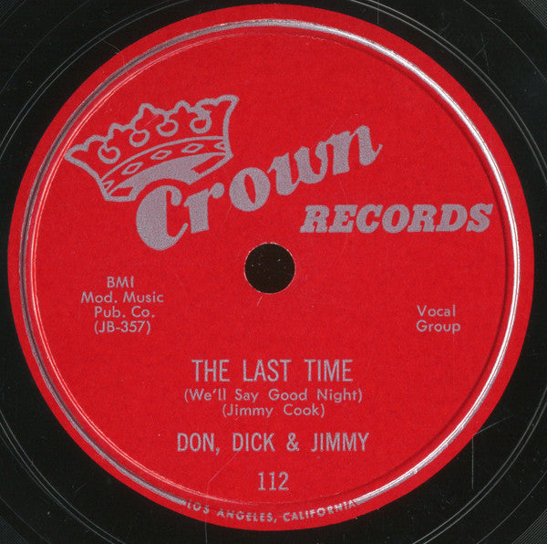Don, Dick & Jimmy : The Last Time / The Piano Players (Shellac, 10")