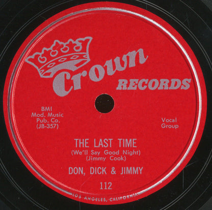 Don, Dick & Jimmy : The Last Time / The Piano Players (Shellac, 10")