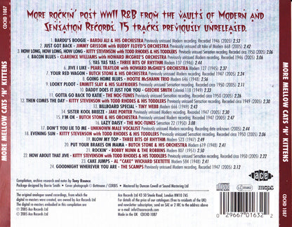 Various : More Mellow Cats 'N' Kittens (Hot R&B And Cool Blues 1946-1952) (CD, Comp)