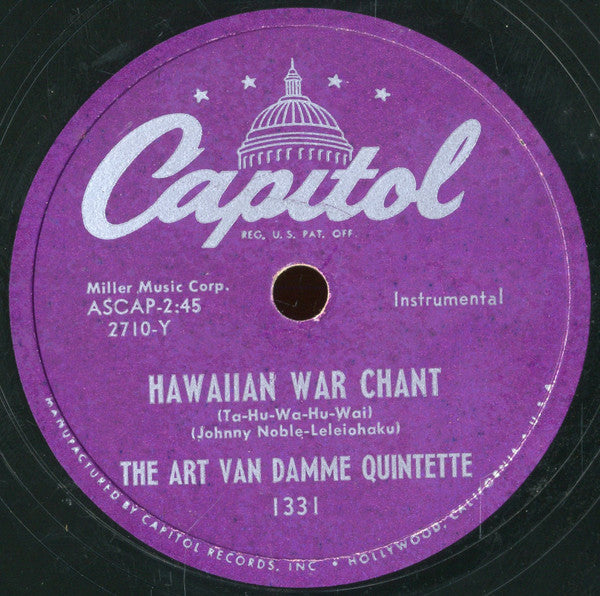 The Art Van Damme Quintet : This Can't Be Love / Hawaiian War Chant (Shellac, 10")