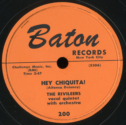 The Rivileers : A Thousand Stars / Hey Chiquita! (10")