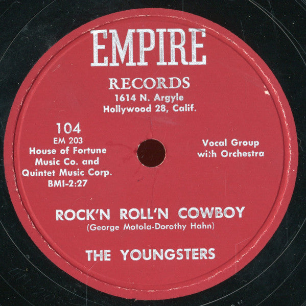 The Youngsters (4) : Rock'n Roll'n Cowboy / Shattered Dreams (Shellac, 10")