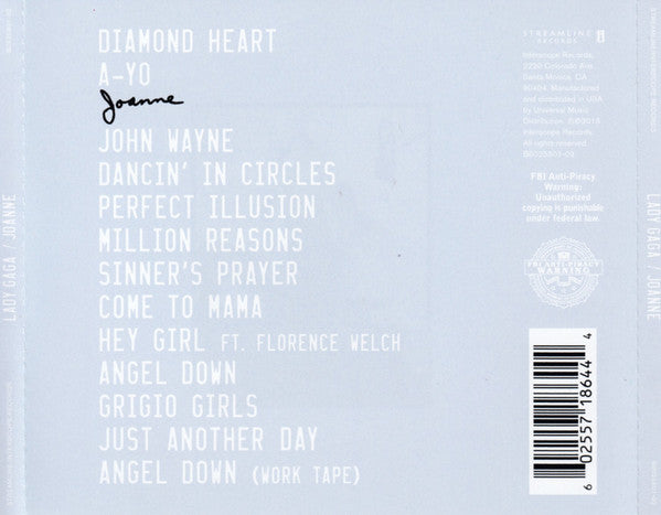 Lady Gaga : Joanne (CD, Album, Dlx)