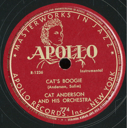 Cat Anderson And His Orchestra : Cat's Boogie / For Jumpers Only (Shellac, 10")