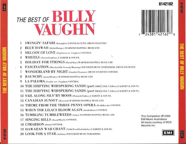 Billy Vaughn : The Best Of Billy Vaughn (CD, Comp)