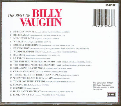 Billy Vaughn : The Best Of Billy Vaughn (CD, Comp)