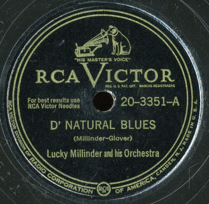 Lucky Millinder And His Orchestra : D' Natural Blues / Little Girl Don't Cry (Shellac, 10")