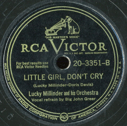 Lucky Millinder And His Orchestra : D' Natural Blues / Little Girl Don't Cry (Shellac, 10")