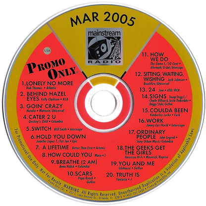 Various : Promo Only Mainstream Radio: March 05 (CD, Comp, Promo)