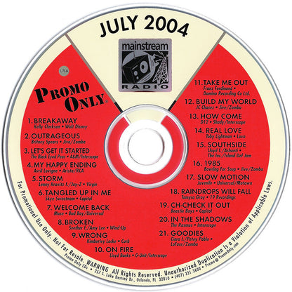 Various : Promo Only Mainstream Radio: July 2004 (CD, Comp, Promo)