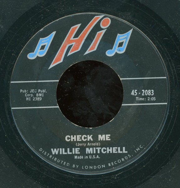Willie Mitchell : Percolatin' (7", Single, Styrene)