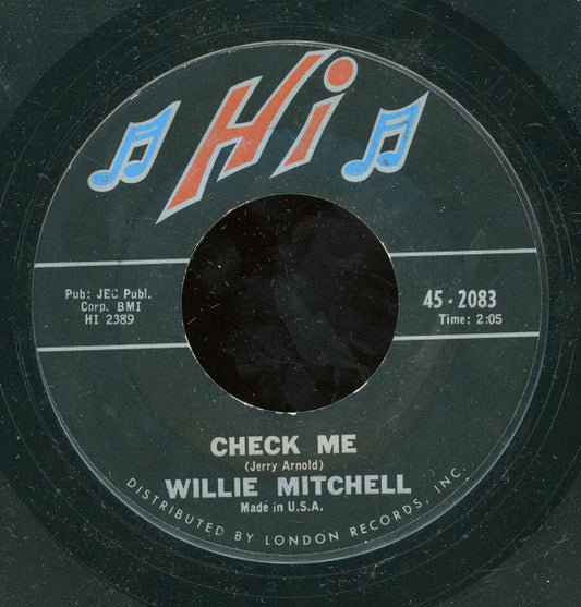 Willie Mitchell : Percolatin' (7", Single, Styrene)