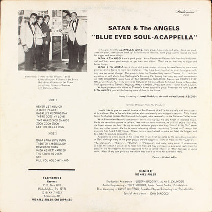 Satan & The Angels : Blue Eyed Soul - Acappella (LP, Album, Mono)